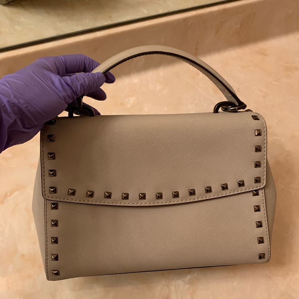 Michael kors leather satchel bag